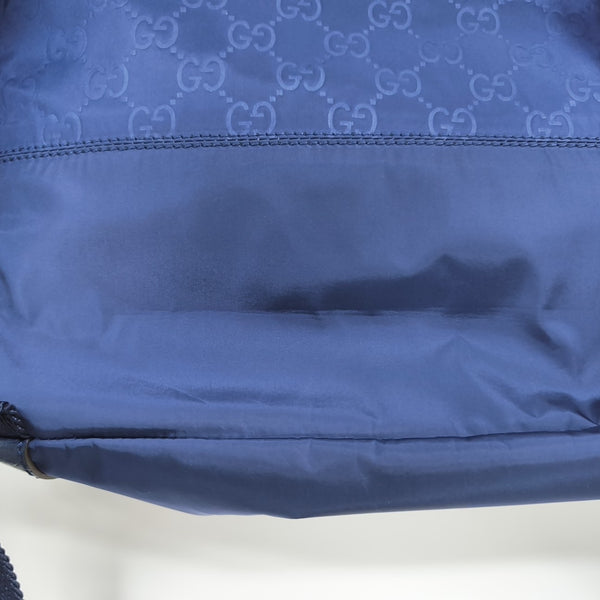 Monogram Nylon Backpack Blue