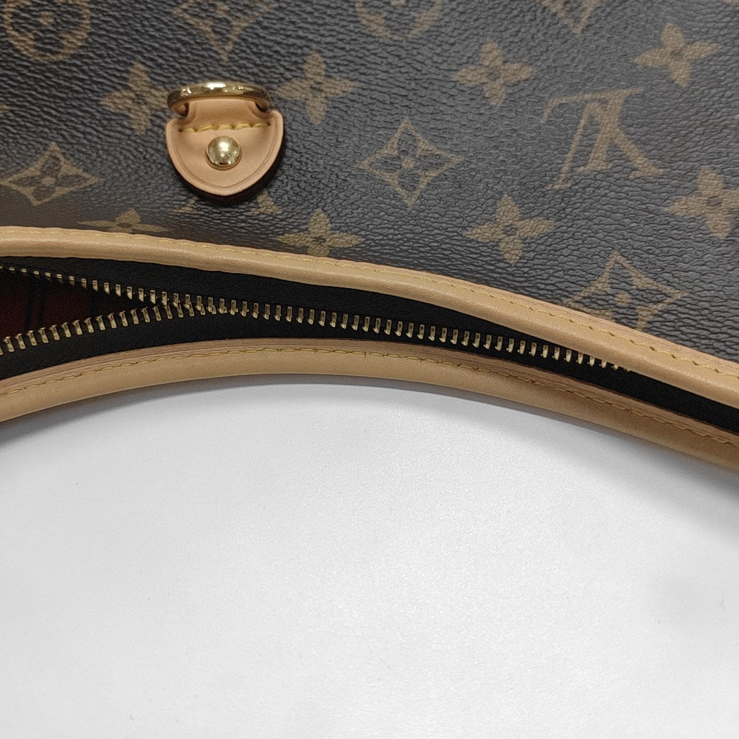 Line Up Monogram Coated Canvas Brown