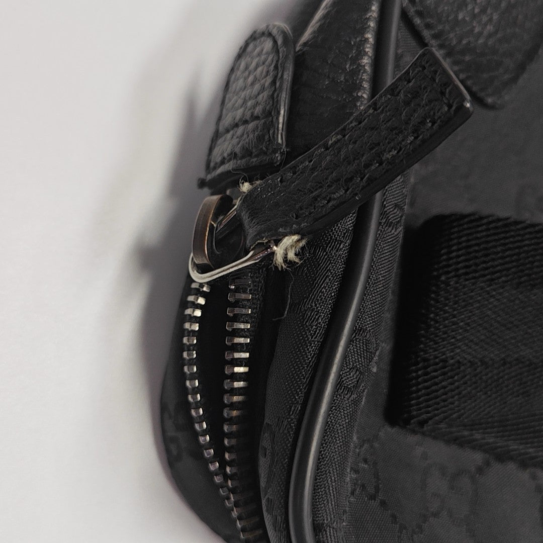 Monogram Canvas Belt Bag Black