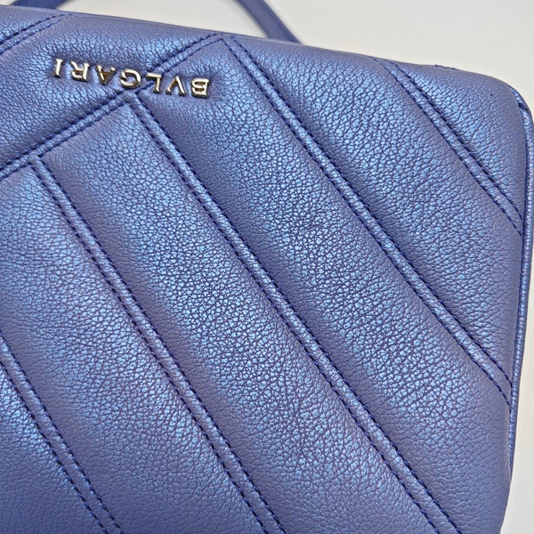 SERPENTI CABOCHON Small Quilted Lambskin Blue