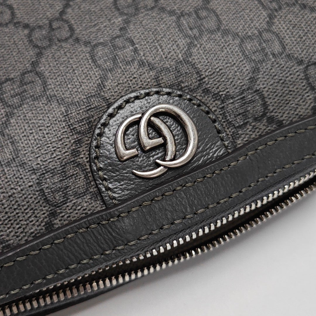 Ophidia Monogram Coated Canvas Gray