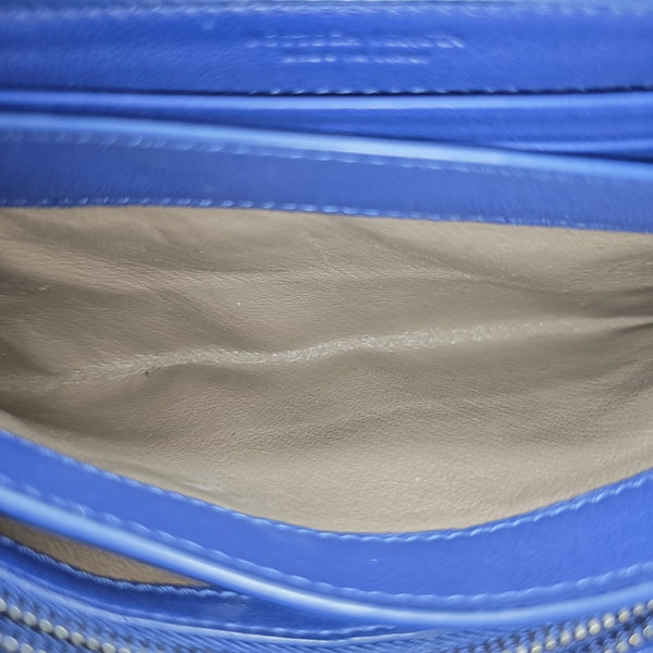 Lambskin Shoulder Bag Blue