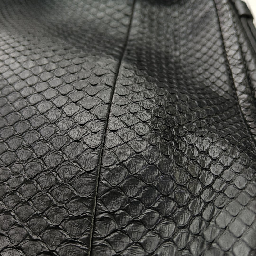 Python Shoulder Bag Black