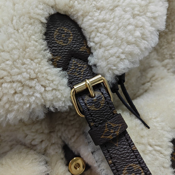 TEDDY Monogram Sheepskin Beige