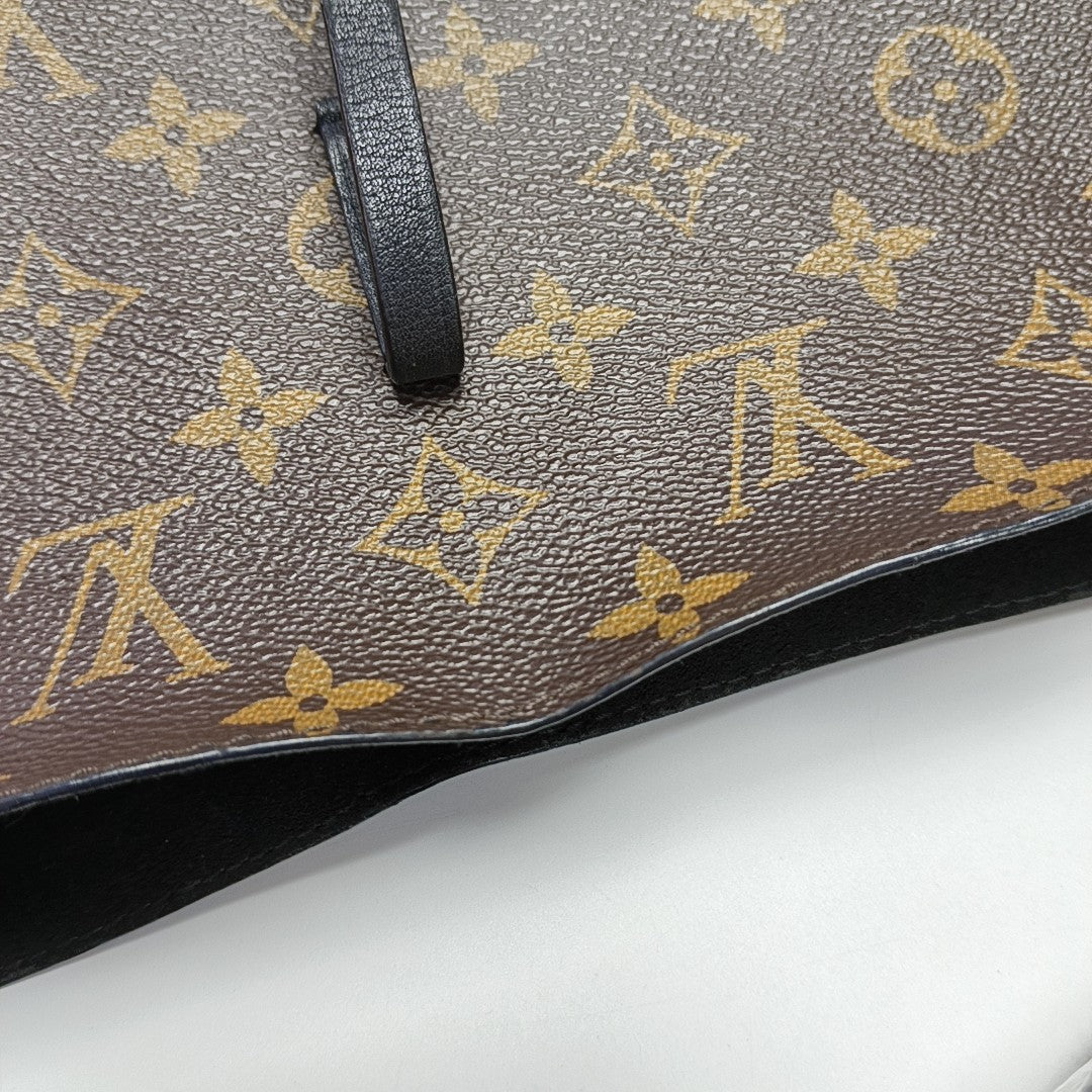 NN14 Monogram Coated Canvas Brown
