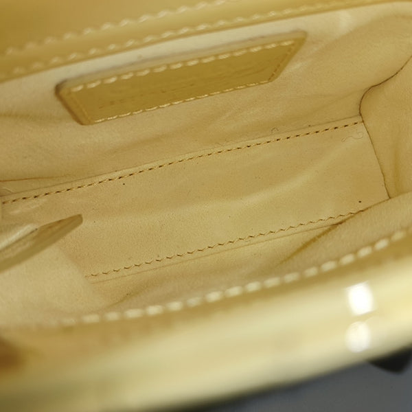 Lady Dior Super Mini Cannage Patent Lambskin Yellow