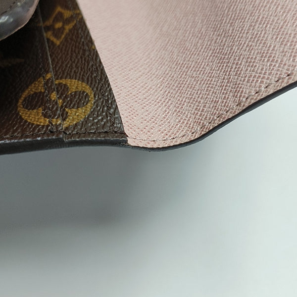 JOSÉPHINE Monogram Coated Canvas Brown Wallet