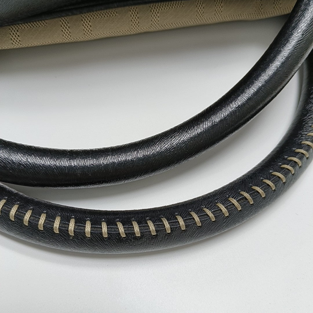 Canvas Top Handle Bag Brown