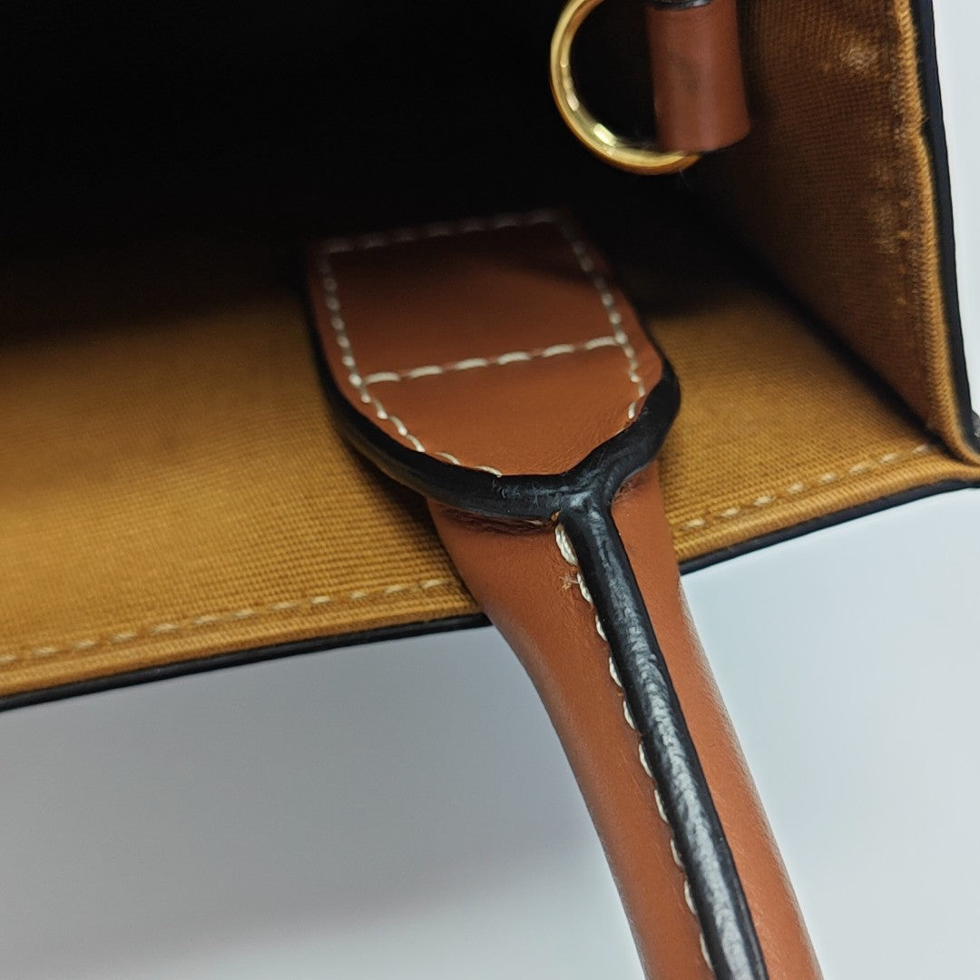 CABAS CELINE Mini Coated Canvas Brown