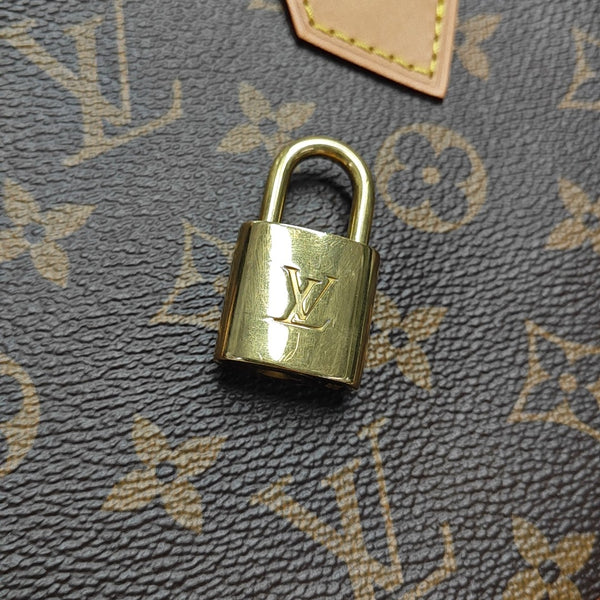 ALMA BB Monogram Coated Canvas Brown