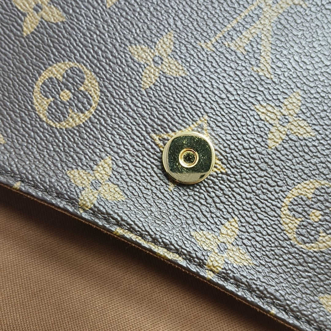 IVY Monogram Coated Canvas Brown