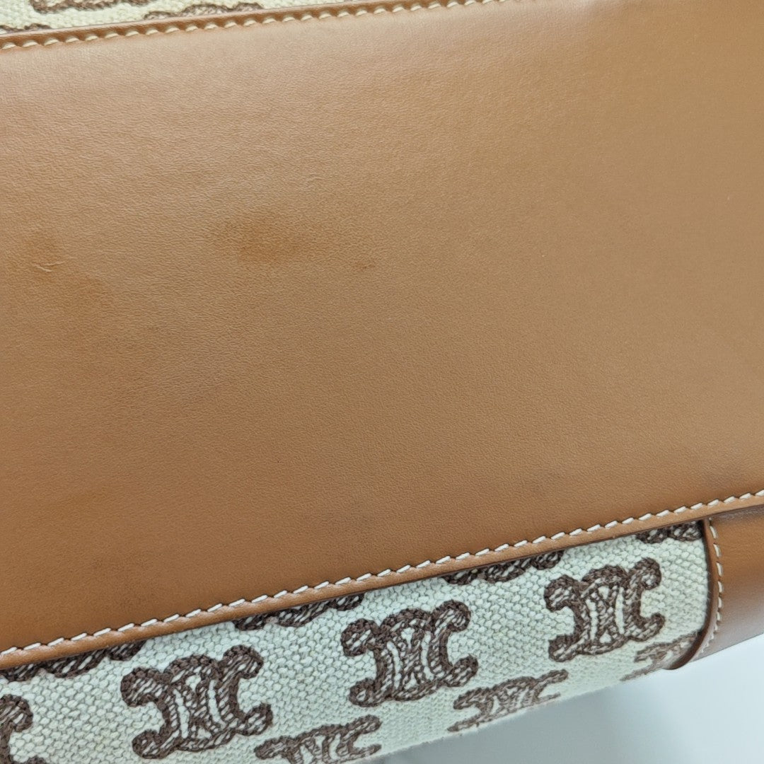 Fabric Tote Bag Brown