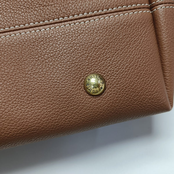 LOW KEY HOBO MM Monogram Calfskin Brown