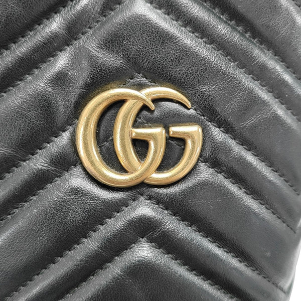 GG Marmont Mini Quilted Calfskin Black