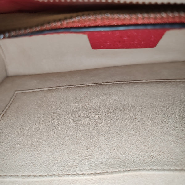 Queen Margaret Small Monogram Coated Canvas Beige