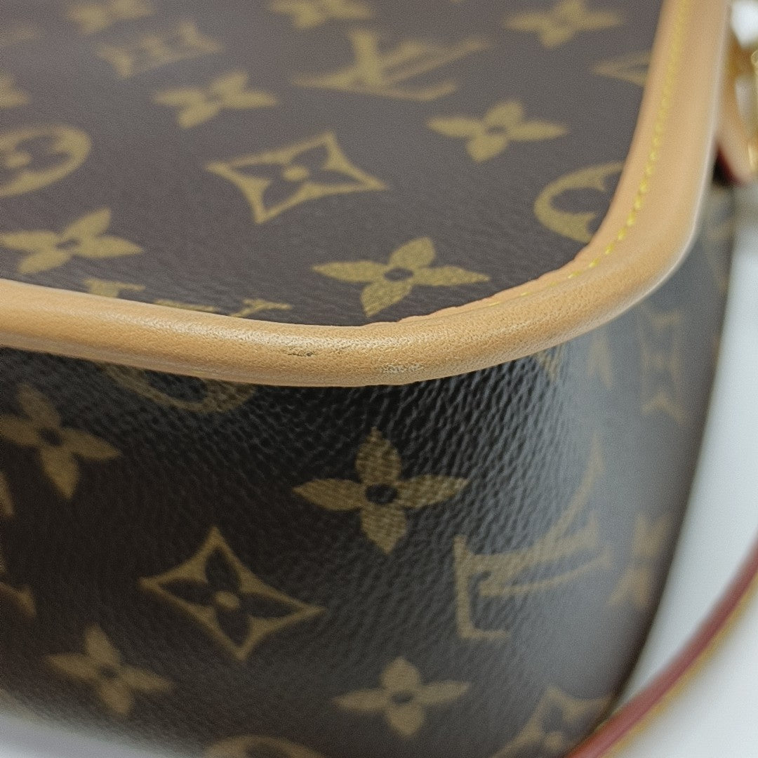 DIANE Monogram Coated Canvas Brown