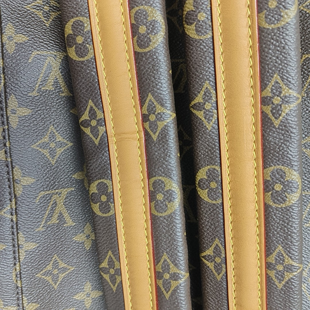 TRIO Monogram Coated Canvas Brown