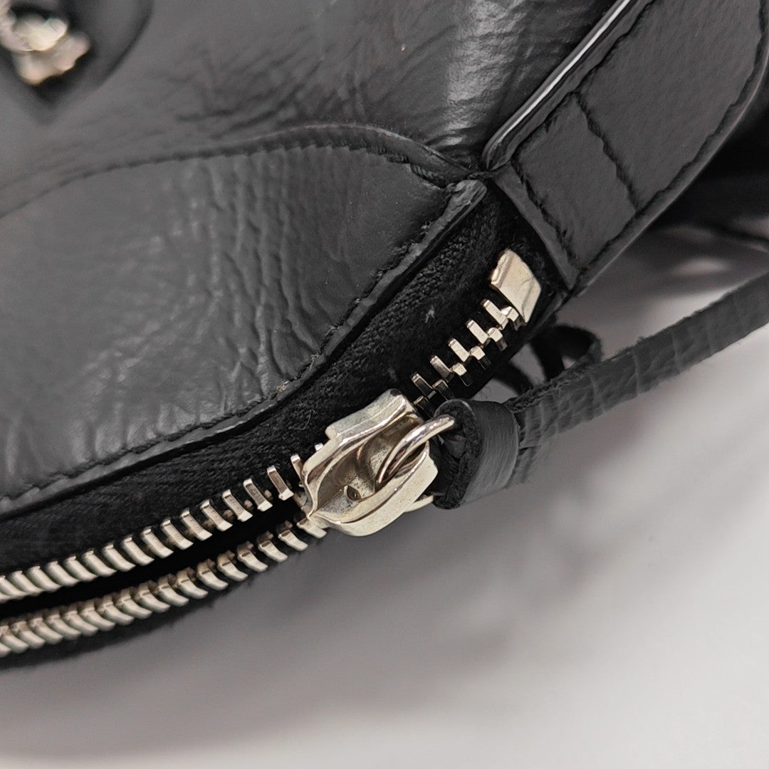 Calfskin Shoulder Bag Black