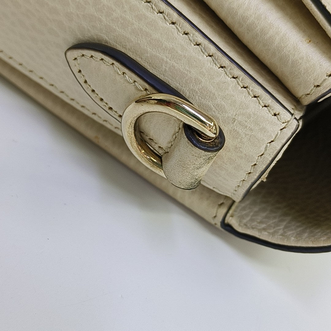 Interlocking G Mini Calfskin Beige