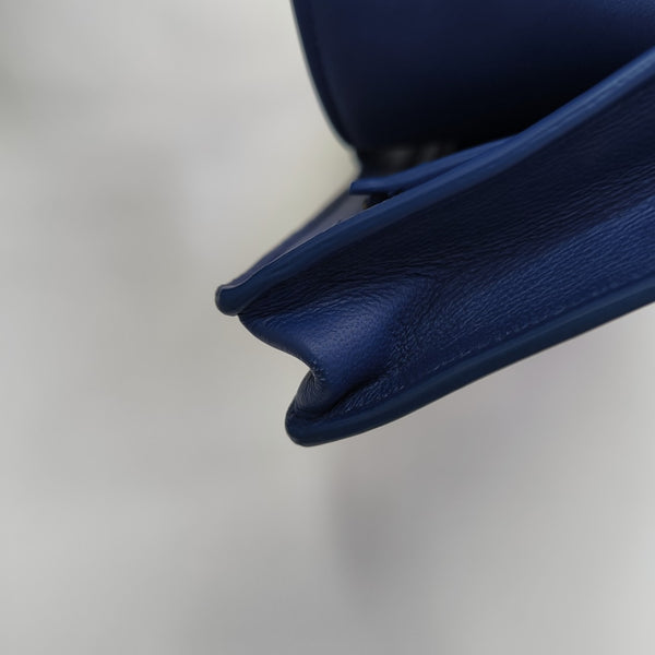 Lambskin Clutch Blue