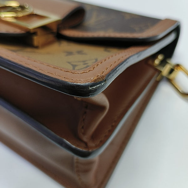 DAUPHINE Mini Monogram Coated Canvas Brown