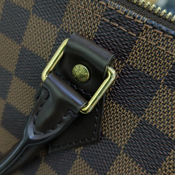 SPEEDY 30 Damier Ebene Coated Canvas Brown