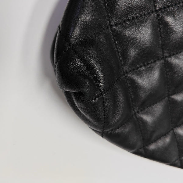 ICARE Extra Large Quilted Lambskin Black