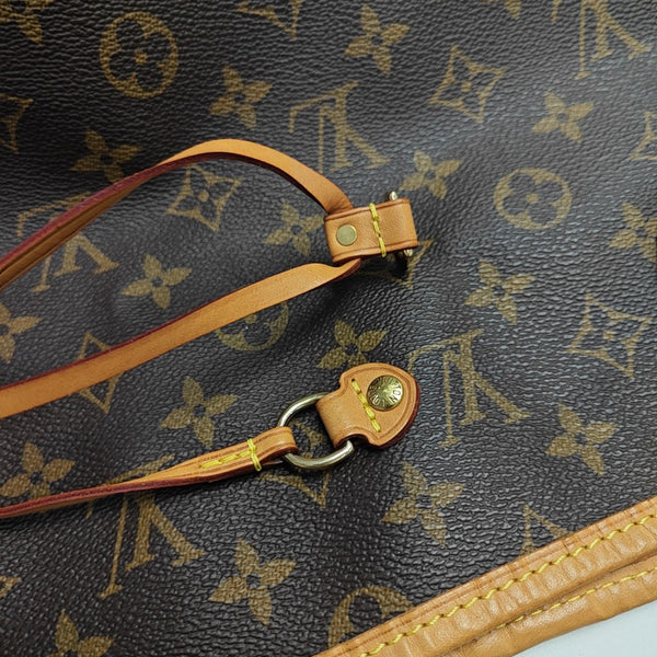 NEVERFULL GM Monogram Coated Canvas Brown