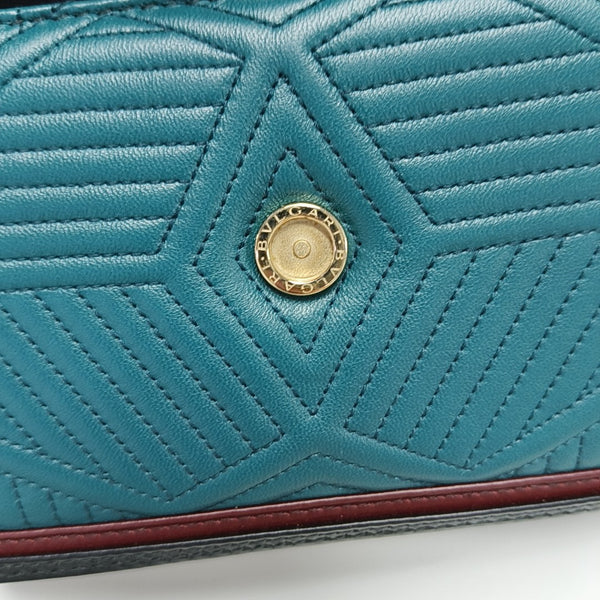 SERPENTI DIAMOND BLAST Small Quilted Lambskin Green