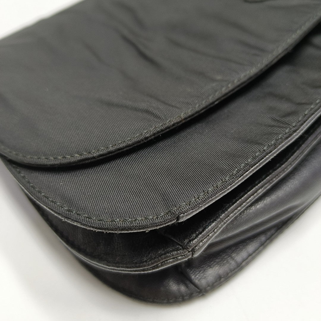 Nylon Shoulder Bag Black