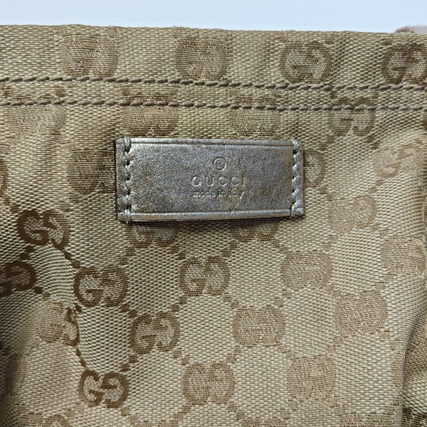 Monogram Canvas Tote Bag Beige