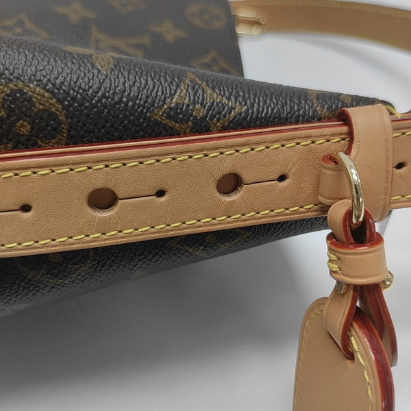 ALL IN BB Monogram Coated Canvas Brown