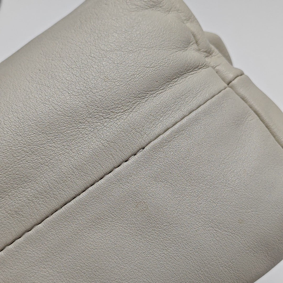 The Pouch Mini Calfskin White
