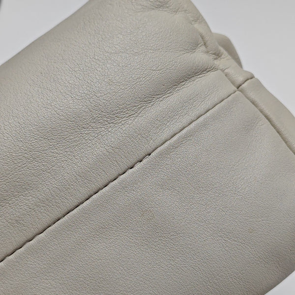 The Pouch Mini Calfskin White