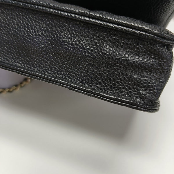WOC Quilted Grained Calfskin Black