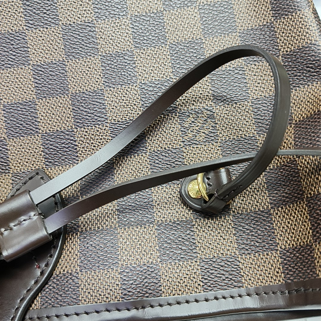 NEVERFULL MM Damier Ebene Coated Canvas Brown