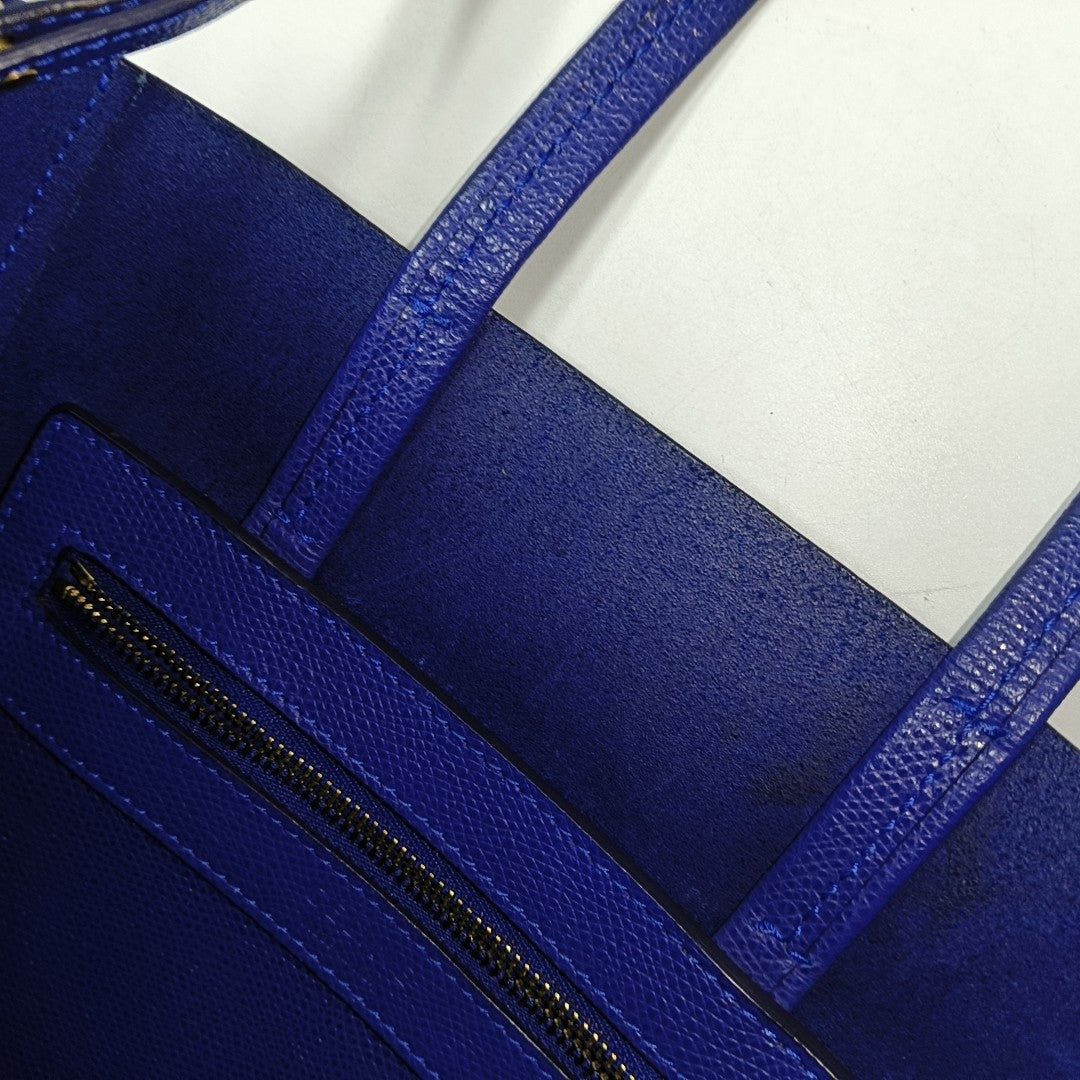 VERTICAL CABAS Mini Calfskin Blue