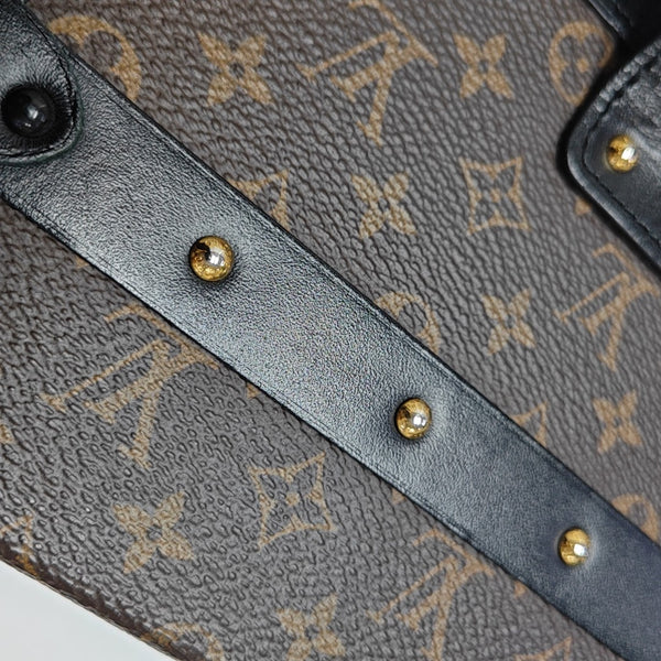 PETITE MALLE Monogram Coated Canvas Brown