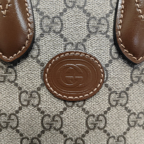 Retro Mini Monogram Coated Canvas Beige