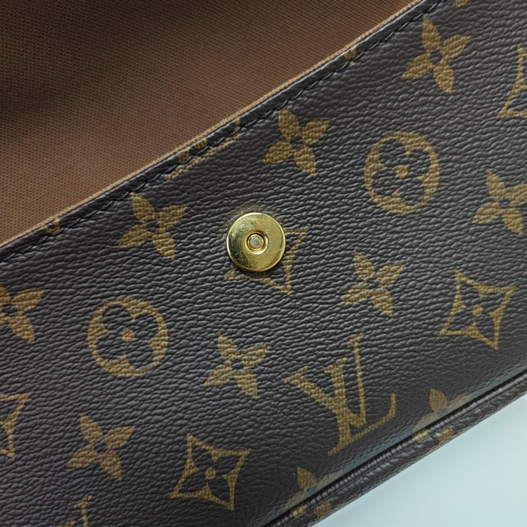 IVY Monogram Coated Canvas Brown