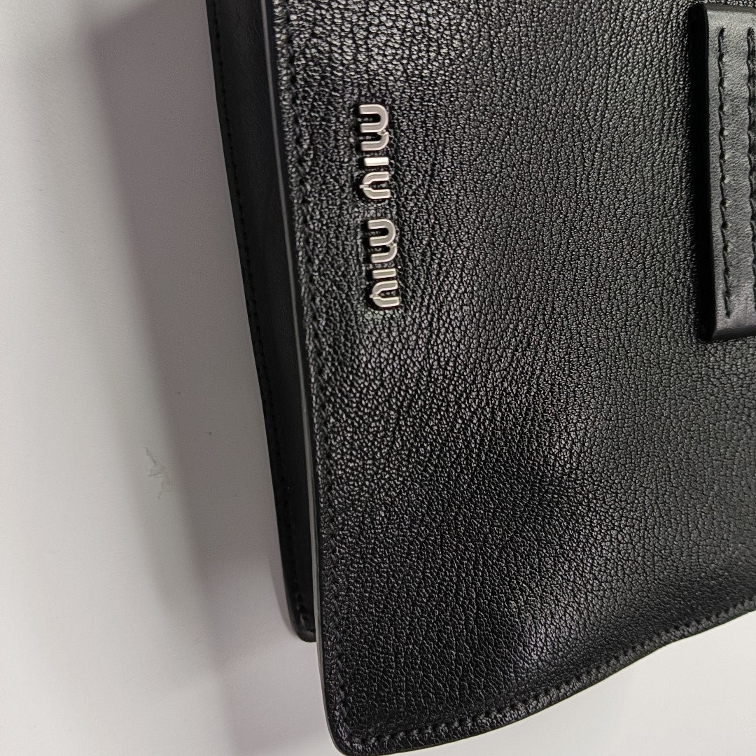 Miu Lady Calfskin Black