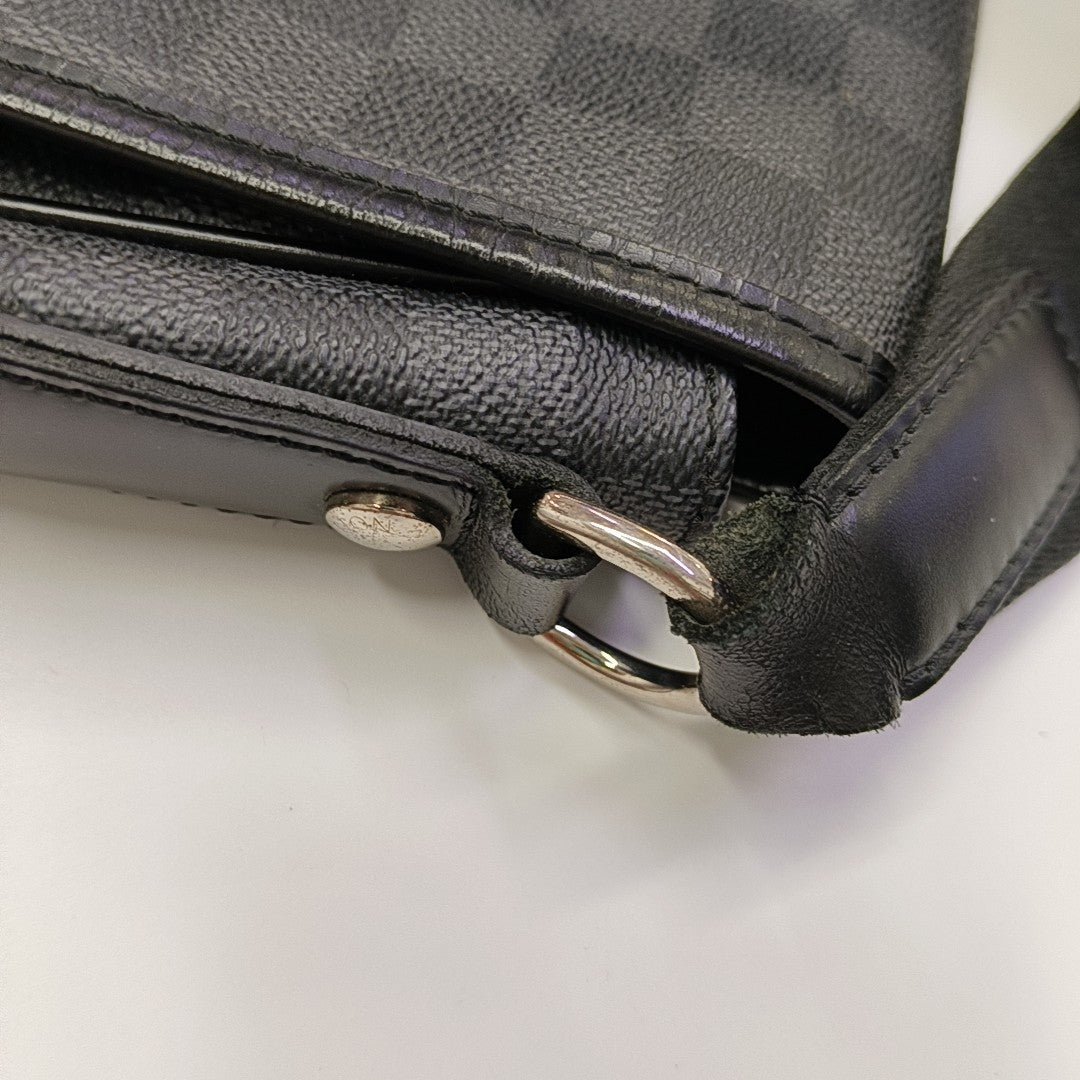 DANIEL Damier Graphite Coated Canvas Gray