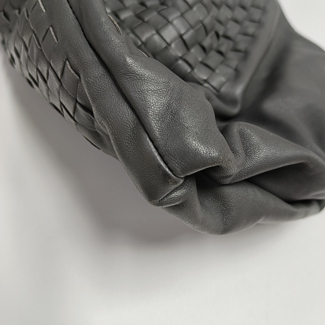 Lambskin Shoulder Bag Gray