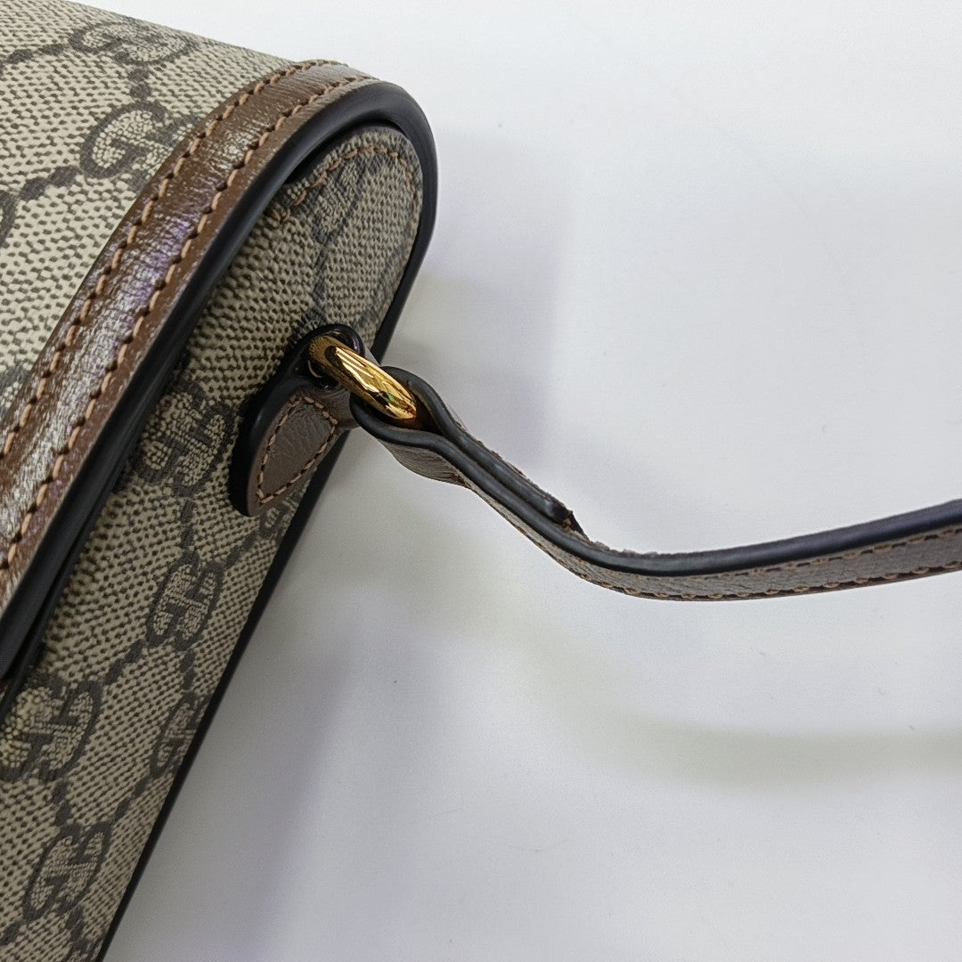 Horsebit 1955 Mini Coated Canvas Beige