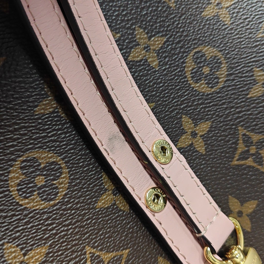 NÉONOÉ MM Monogram Coated Canvas Brown