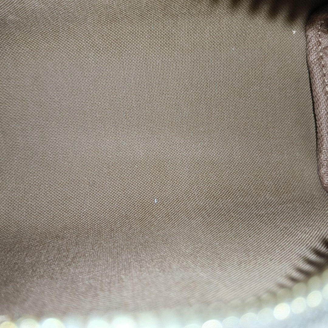 Authenticated pre-owned  SPEEDY Nano Monogram Coated Canvas Brown - Shoulder Bag at Looply