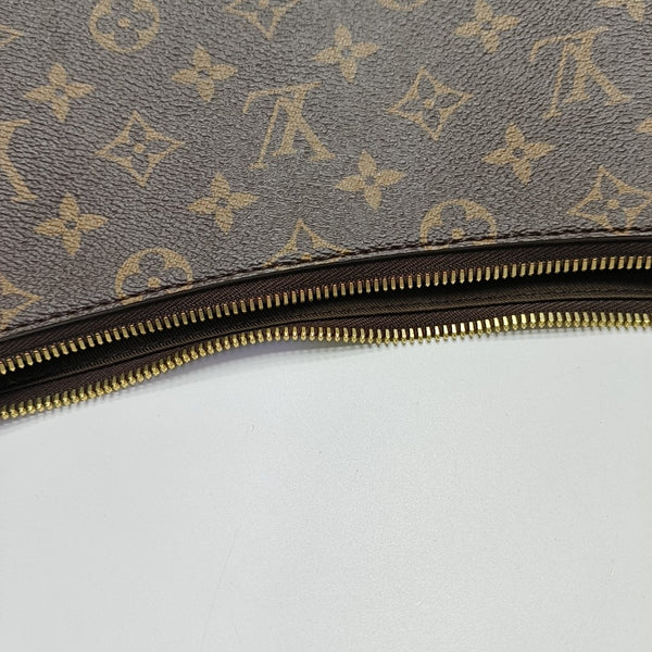 LOOP HOBO Monogram Coated Canvas Brown