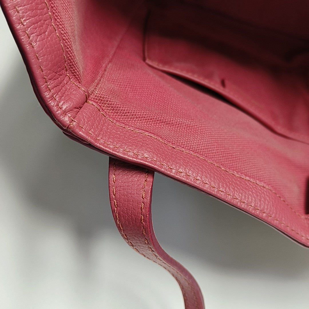 Coated Canvas Tote Bag Brown