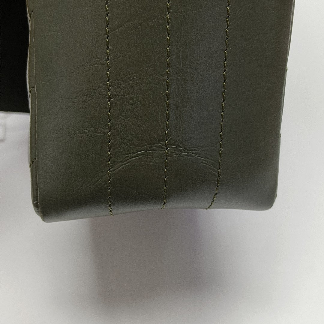 2.55 224 (mini) Chevron Calfskin Green