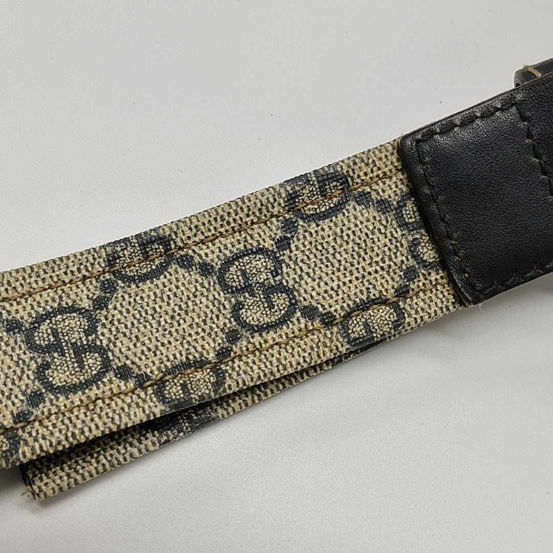 Monogram Coated Canvas Shoulder Bag Blue